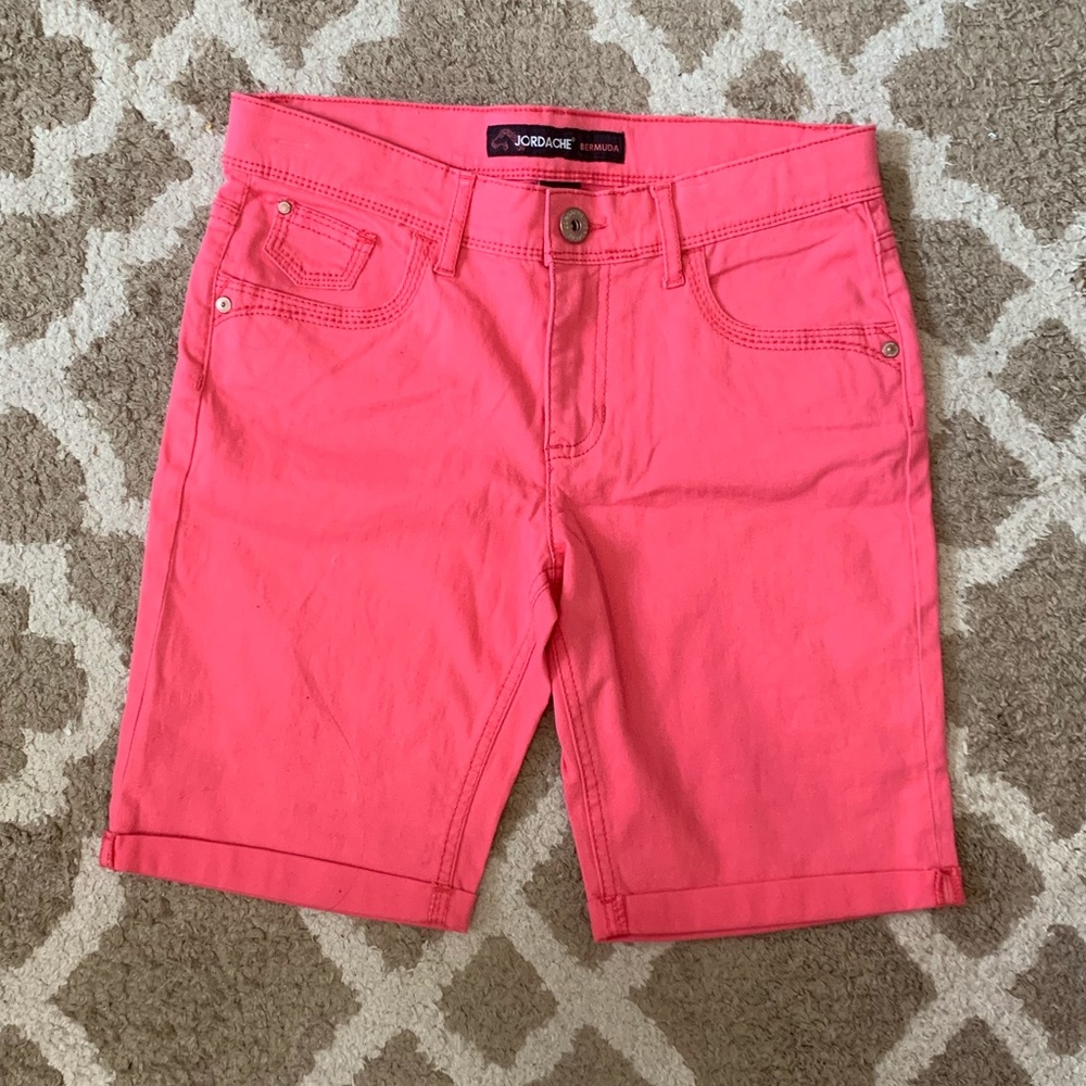 HOT PINK BERMUDA SHORTS